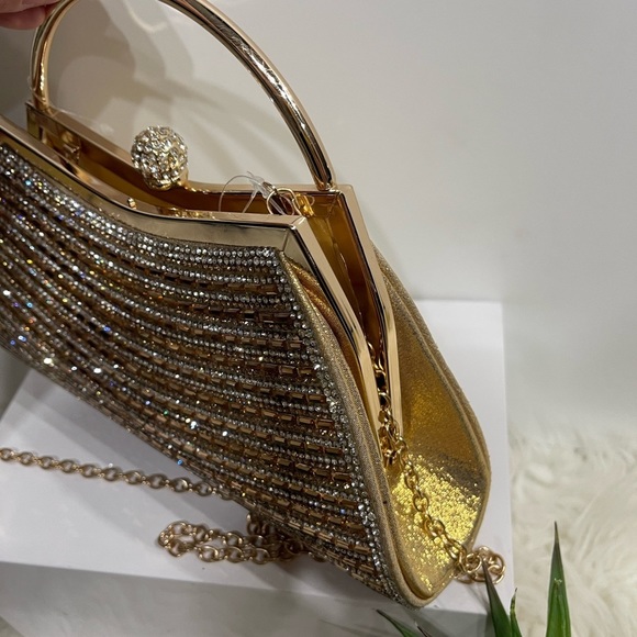 D’murgeaux gold bedazzle purse - Picture 5 of 6